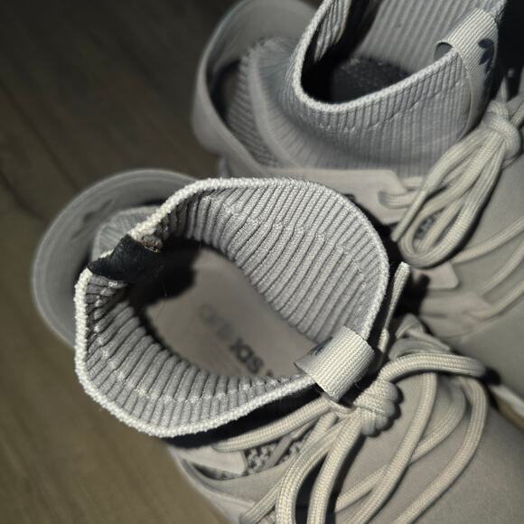 adidas Originals Tubular Doom Winter Grey Primeknit Sock Trainers Men Sz 10.5 US